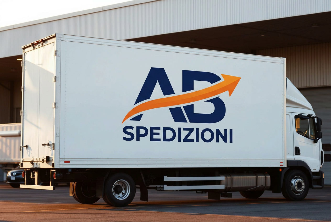 Camion AB Spedizioni pronto per la partenza